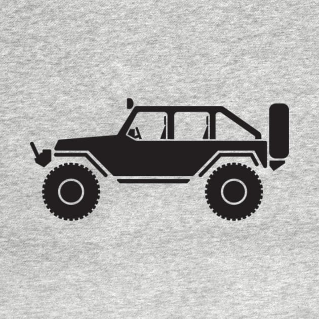 Off Road 4x4 Silhouette by hobrath